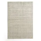 Koberec do obývacího pokoje vyrobený na ručním stavu viskóza, vlna a bavlna - Cristel Viadurini