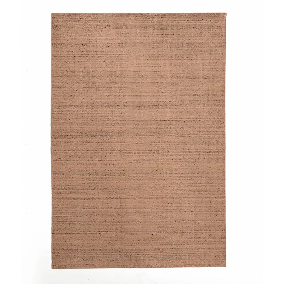 Koberec do obývacího pokoje vyrobený na ručním stavu viskóza, vlna a bavlna - Cristel Viadurini