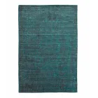 Koberec do obývacího pokoje vyrobený na ručním stavu viskóza, vlna a bavlna - Cristel Viadurini