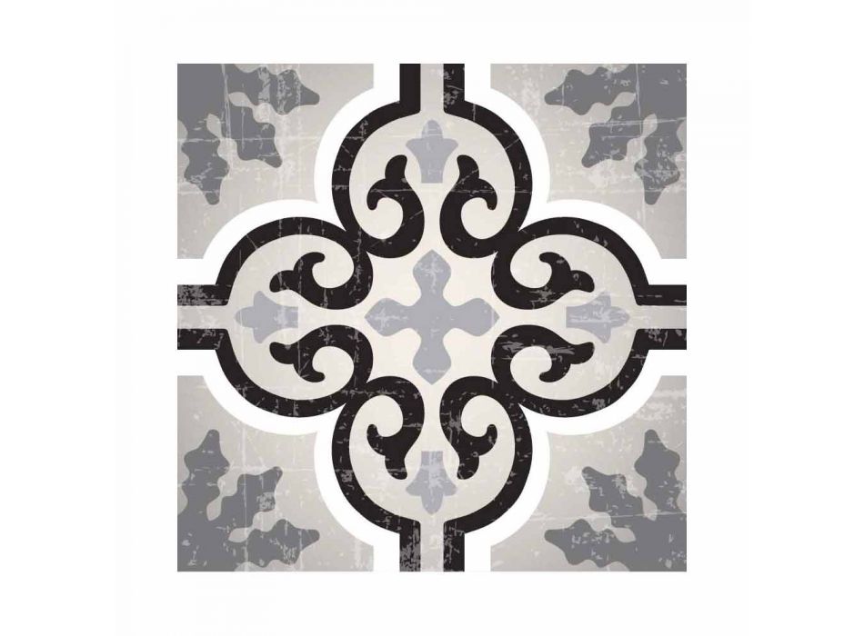 Designový obdélníkový koberec do obývacího pokoje z PVC a polyesteru - Coria Viadurini