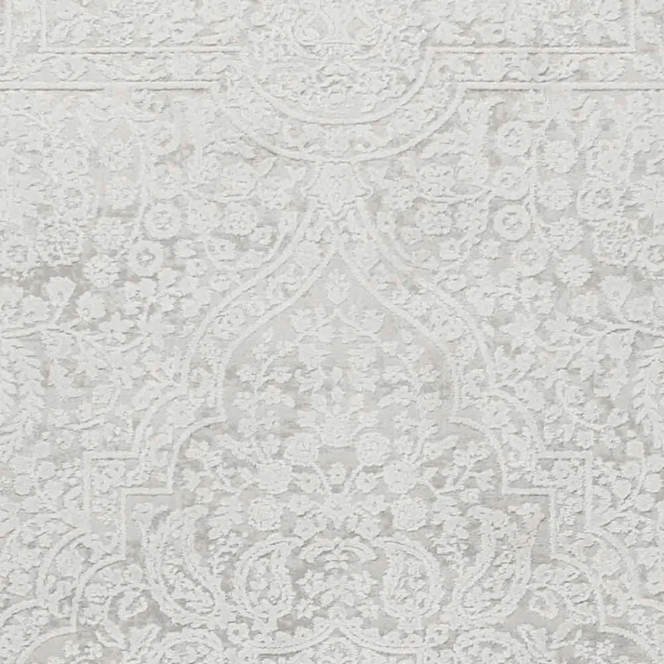 Designový koberec s béžovým designem z polyesteru a viskózy - Occitania Viadurini