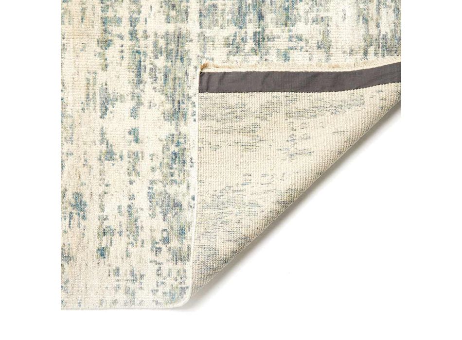Ručně tkaný designový koberec z vlny a bavlny do obývacího pokoje - měď Viadurini