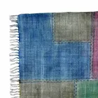 Etnický barevný obdélníkový koberec se střapci - Fibraù Viadurini