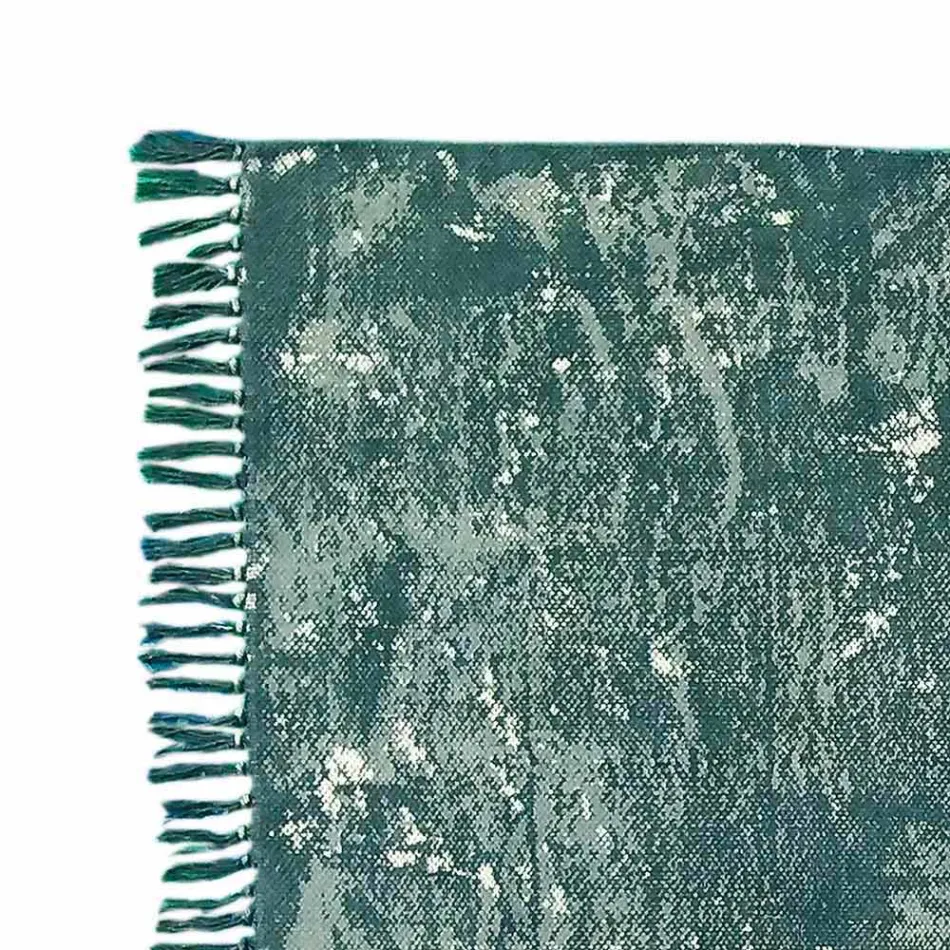 Etnický barevný obdélníkový koberec se střapci - Fibraù Viadurini