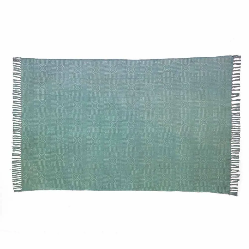 Etnický barevný obdélníkový koberec se střapci - Fibraù Viadurini