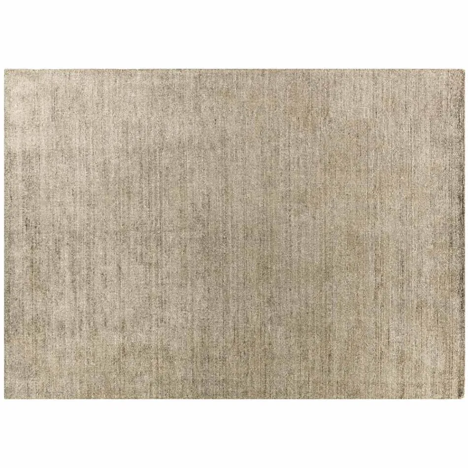 Ručně vyrobený koberec tkaný v Indii Vysoce kvalitní vlna a bambusové hedvábí - Anella Viadurini