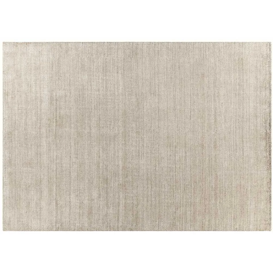 Ručně vyrobený koberec tkaný v Indii Vysoce kvalitní vlna a bambusové hedvábí - Anella Viadurini