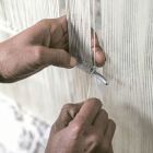 Ručně vyrobený koberec tkaný v Indii Vysoce kvalitní vlna a bambusové hedvábí - Anella Viadurini