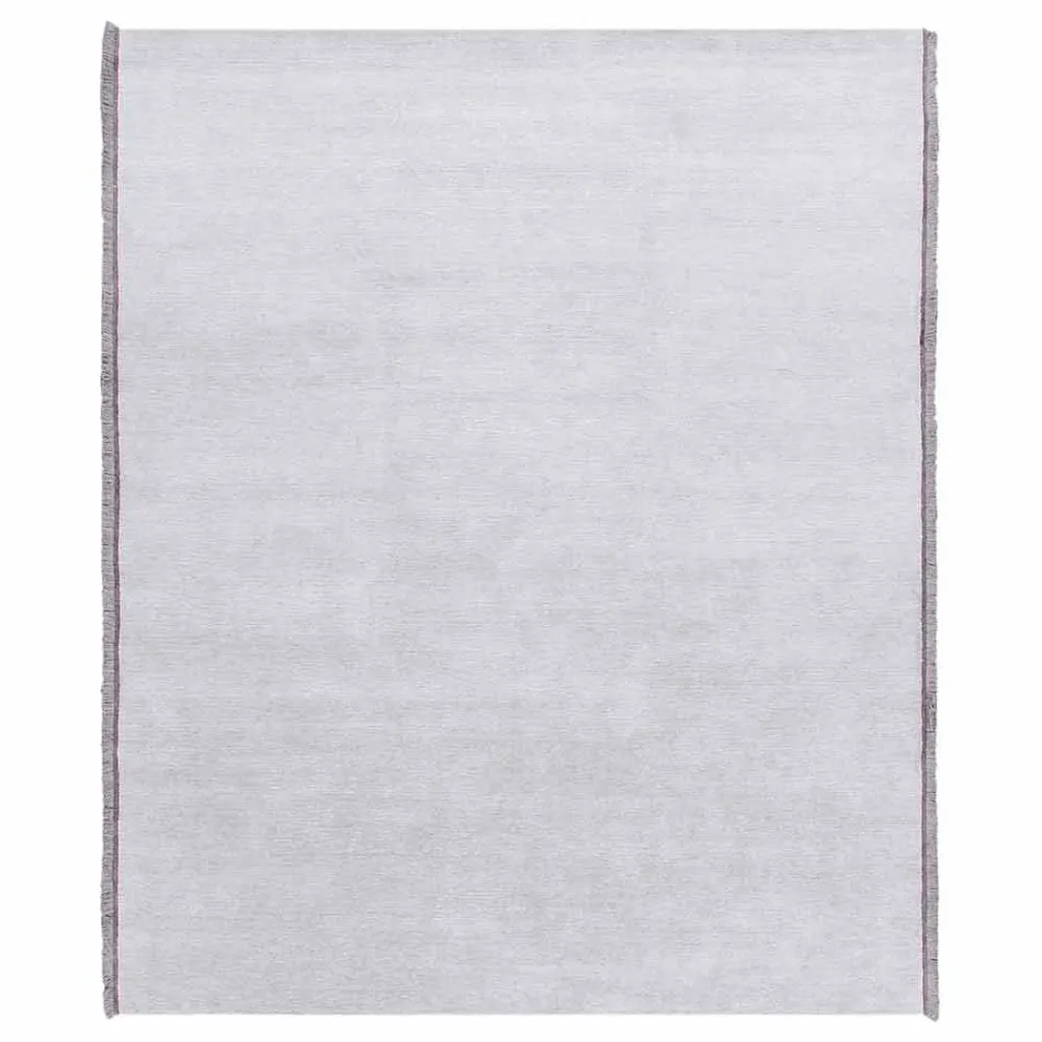 Viskóza a bavlněný koberec s barevnými třásněmi v hedvábném moderním designu - Garbino Viadurini