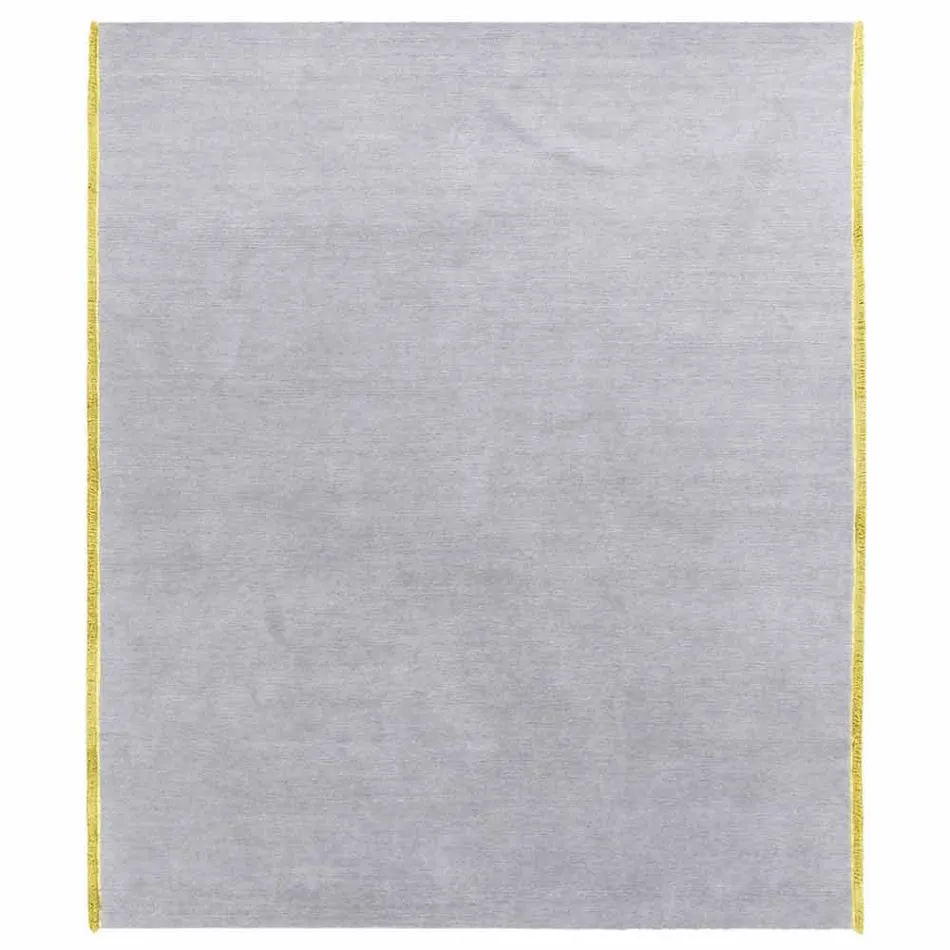 Viskóza a bavlněný koberec s barevnými třásněmi v hedvábném moderním designu - Garbino Viadurini