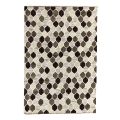 Moderní designový koberec s geometrickým vzorem ve vlně a bavlně - tapioka