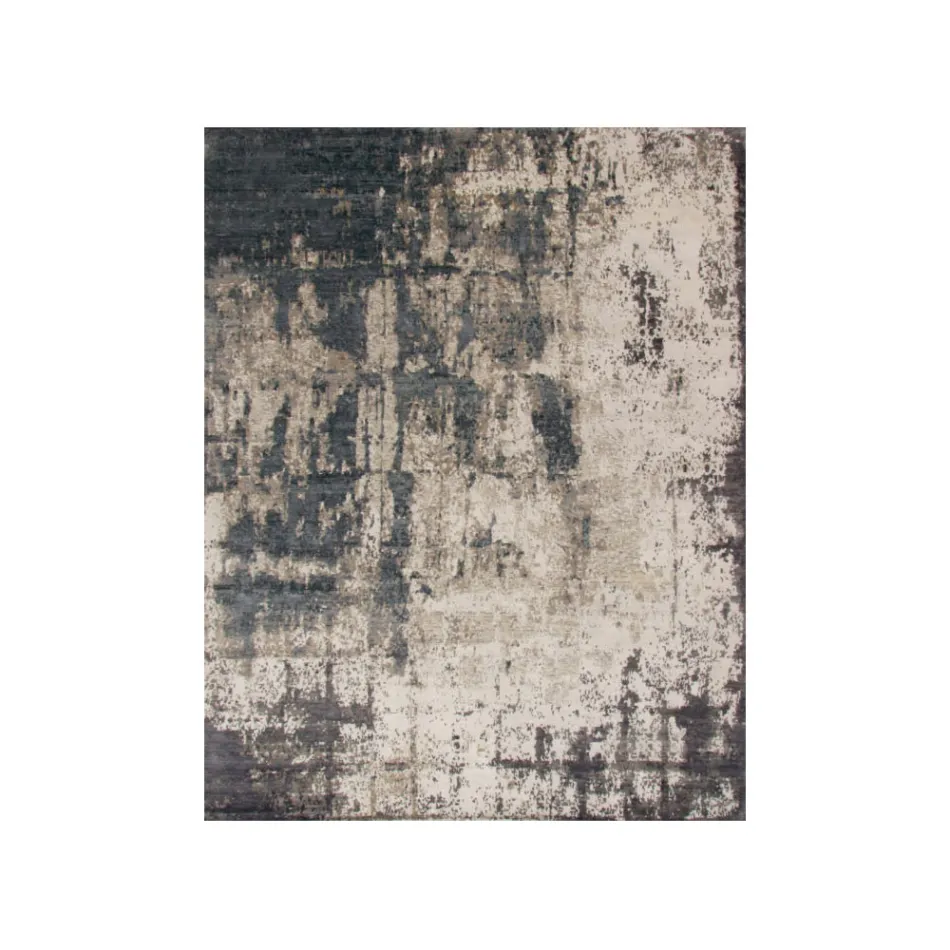 Moderní elegantní designový koberec do obývacího pokoje z bambusového hedvábí a vlny - Pasha Viadurini