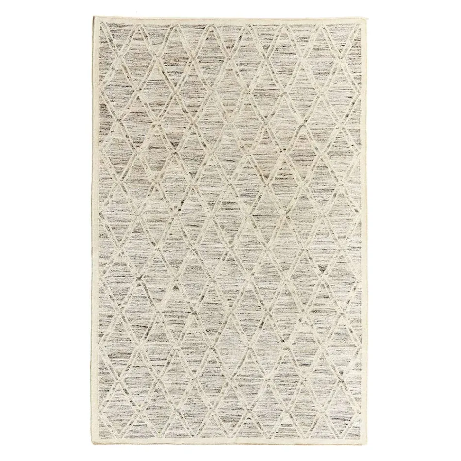 Moderní koberec z vlny a bavlny ze slonoviny s fantasy pro obývací pokoj - Peppo Viadurini