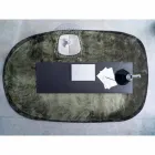 Oválný koberec do obývacího pokoje z polyamidu s digitálním potiskem - Palmer Viadurini