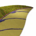 Koberec do obývacího pokoje ve tvaru listu z ručně všívané vlny vyrobené v Itálii - Acino Viadurini