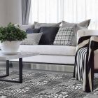 Designový koberec do obývacího pokoje ve PVC a polyesteru s Fantasy - Pita Viadurini