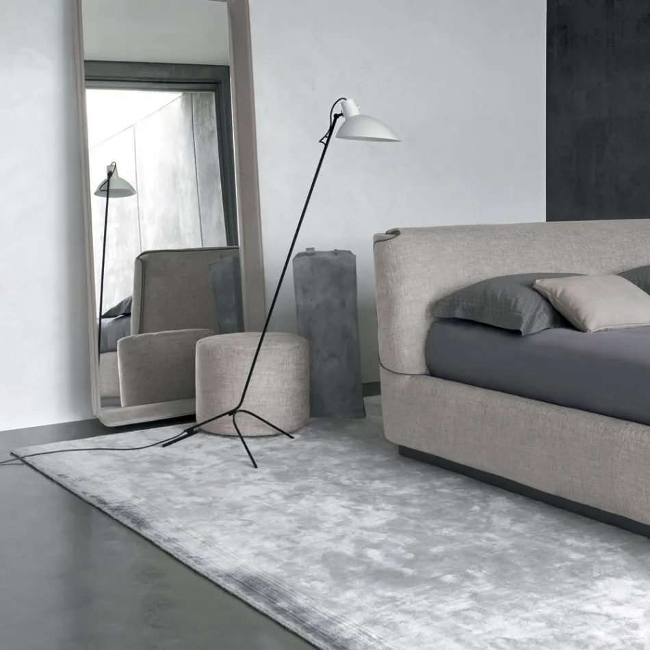 Ručně vyráběný koberec do obývacího pokoje z vysoce kvalitní viskózy tkaný v Indii - kapota Viadurini