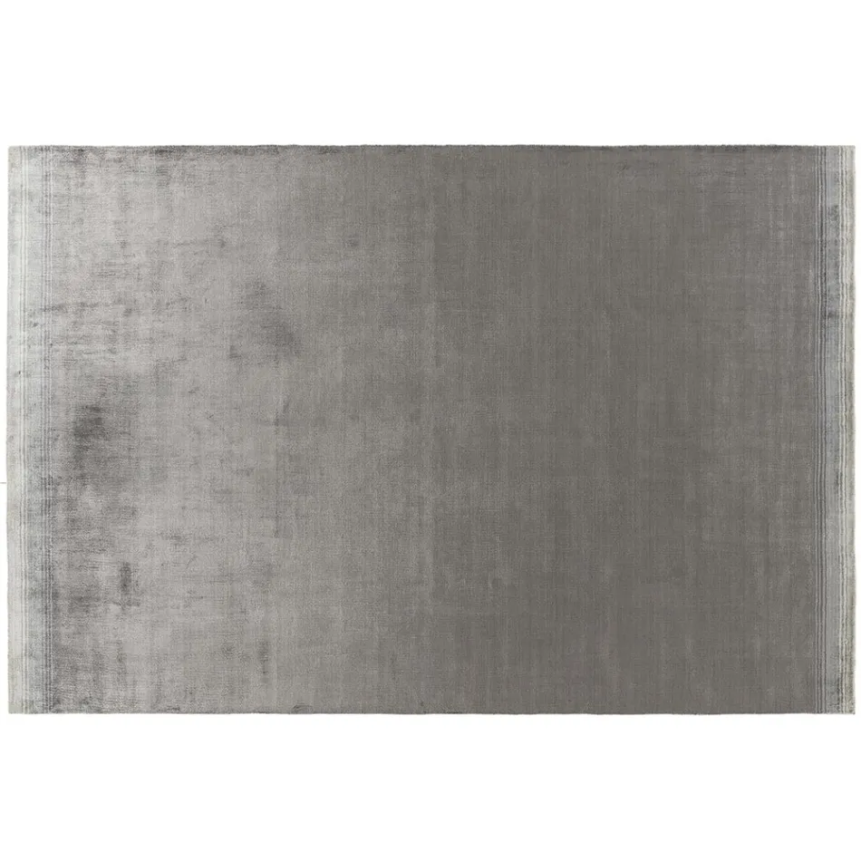 Ručně vyráběný koberec do obývacího pokoje z vysoce kvalitní viskózy tkaný v Indii - kapota Viadurini