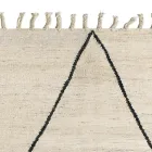 Vlněný a bavlněný koberec do obývacího pokoje s moderním geometrickým designem - Metria Viadurini