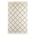 Moderní koberec do obývacího pokoje s geometrickým vzorem z vlny a bavlny - Metria