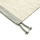Obdélníkový koberec do obývacího pokoje z vlny a bavlny Univerzální a moderní design - Dimma Viadurini