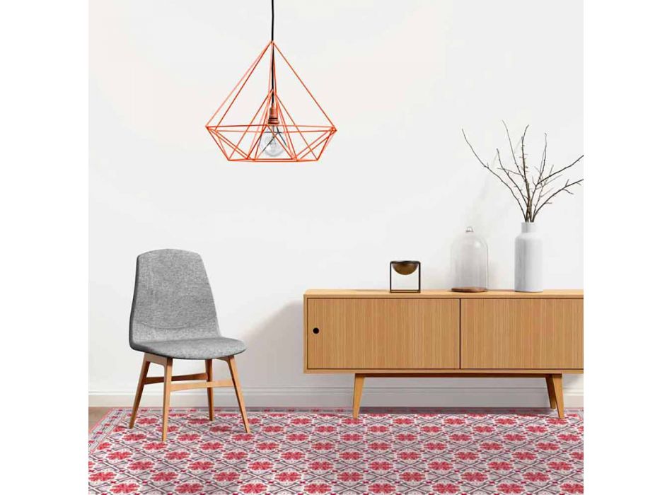 Designový koberec do obývacího pokoje v pravoúhlém vinylovém vzoru - Petúnie Viadurini