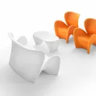 Moderní konferenční stolky pro vnitřní i venkovní použití, 2 kusy - Lily od Myyour Viadurini