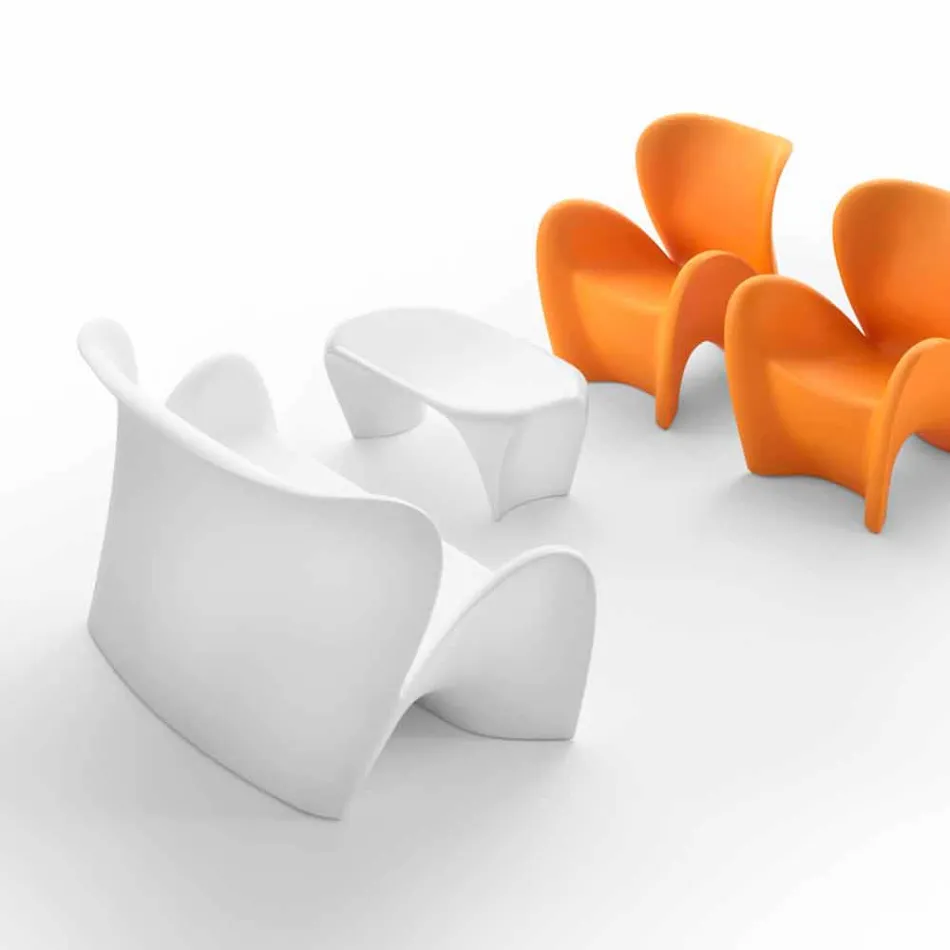 Moderní konferenční stolky pro vnitřní i venkovní použití, 2 kusy - Lily od Myyour Viadurini