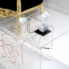 Designové stoly v barevném plexisklu vyrobené v Itálii, Spinoso Viadurini