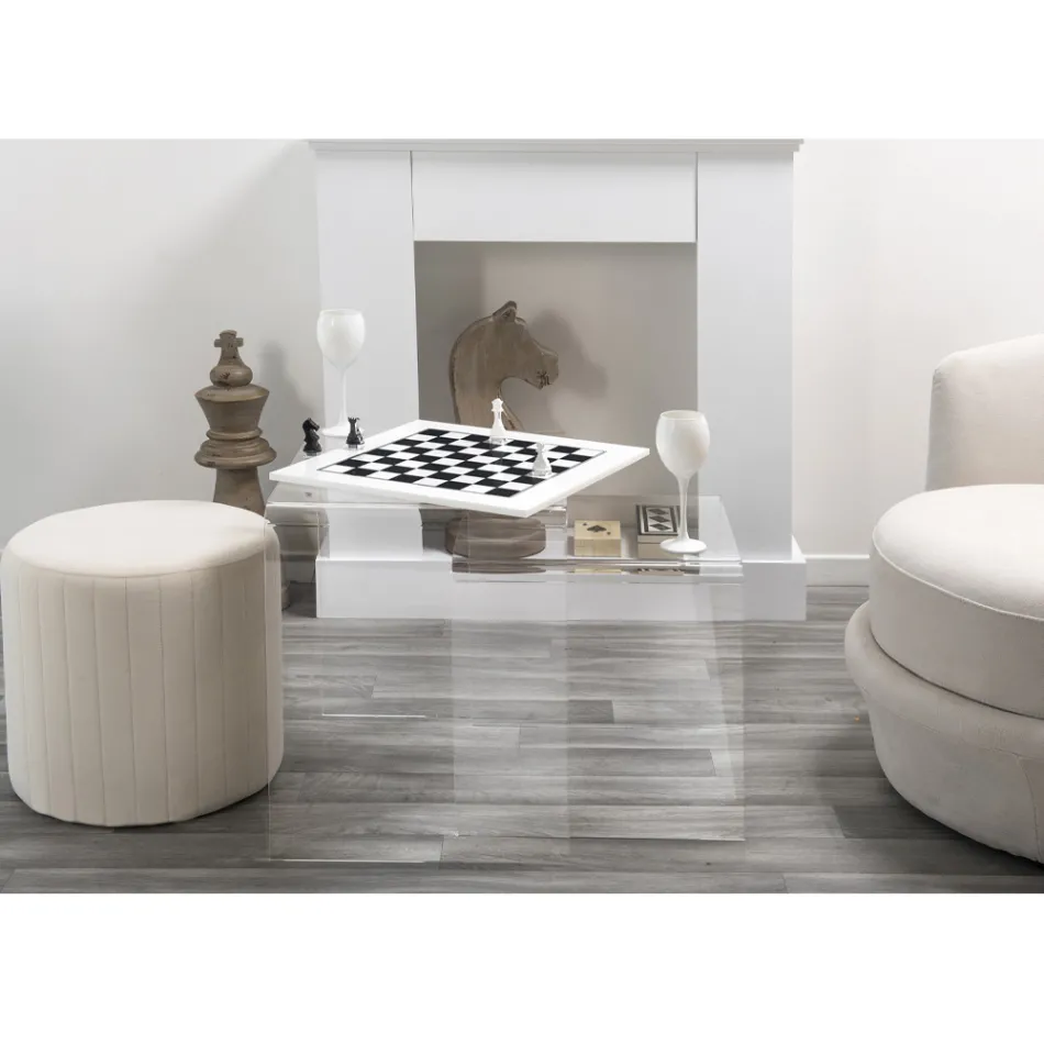 Designové konferenční stolky z barevného plexiskla vyráběné v Itálii, Spinoso Viadurini