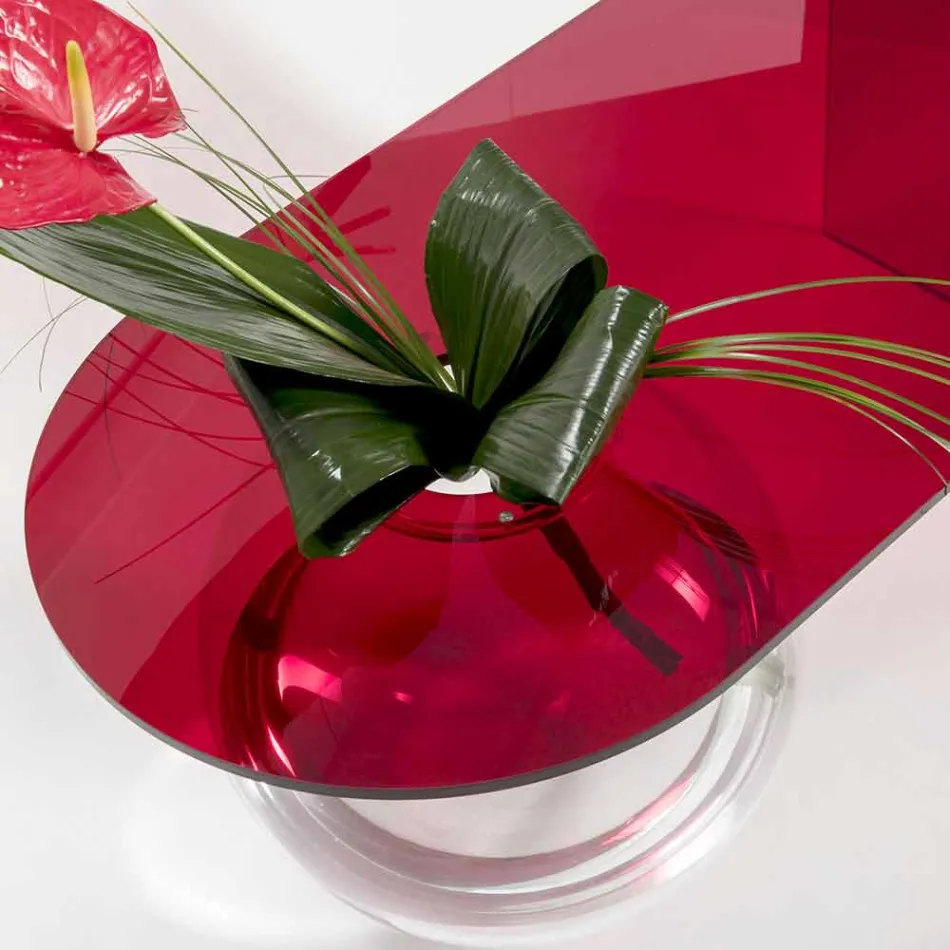 Moderní plexisklo most stůl vyrobený v Itálii, Bolly Viadurini