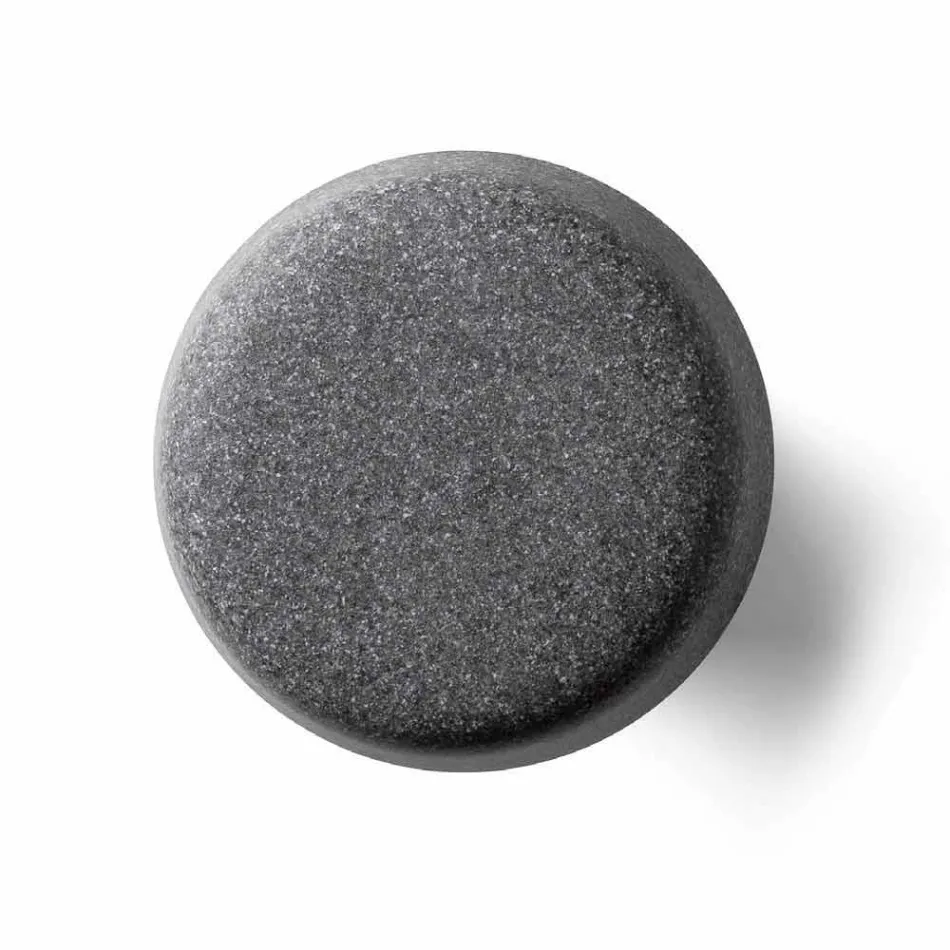 Vysoký venkovní konferenční stolek z polyethylenu s kulatou deskou vyrobený v Itálii - Desmond Viadurini