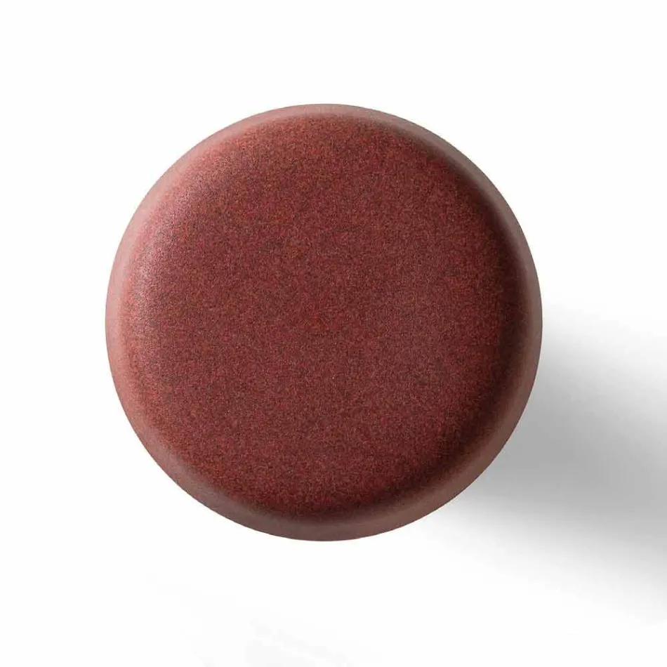 Vysoký venkovní konferenční stolek z polyethylenu s kulatou deskou vyrobený v Itálii - Desmond Viadurini