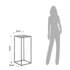 Vysoký konferenční stolek z oceli - Osmio Viadurini