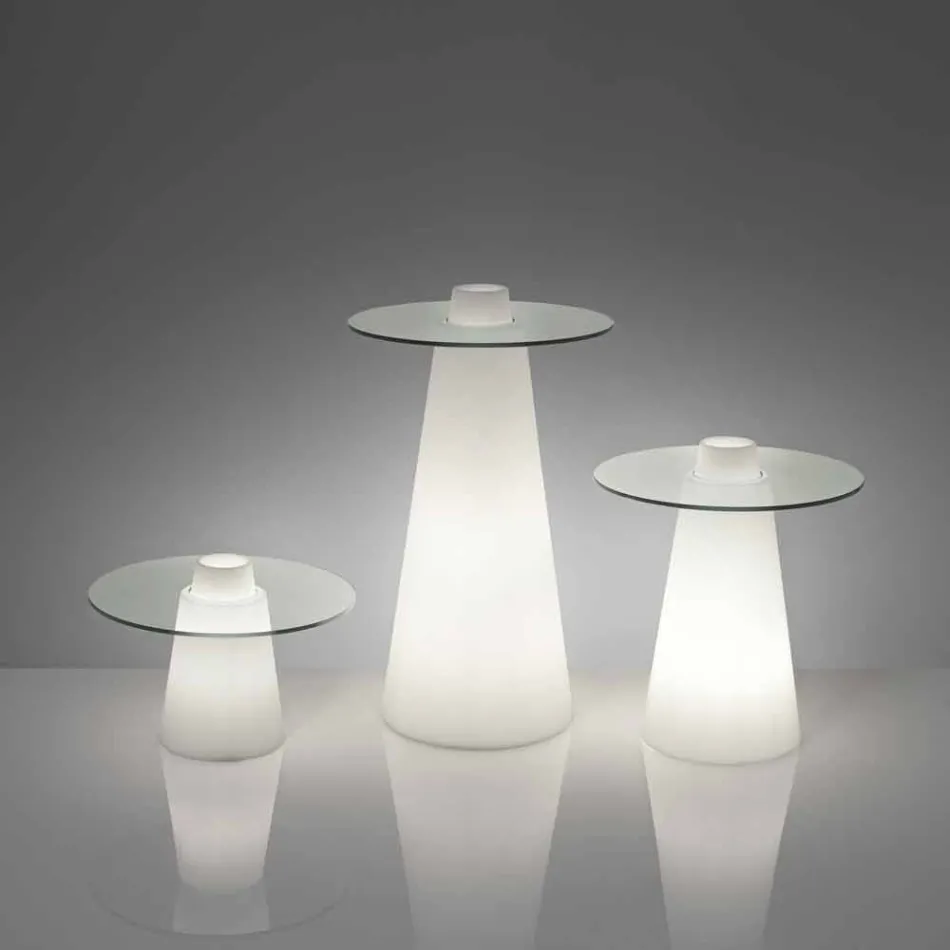 Vysouvací vysoký stůl (H120) a sklo vyráběné v Itálii Viadurini