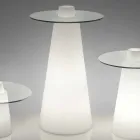 Vysouvací vysoký stůl (H120) a sklo vyráběné v Itálii Viadurini