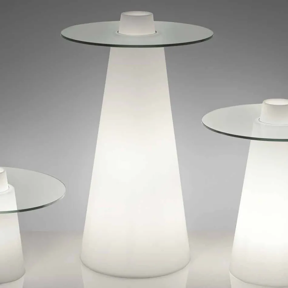 Vysouvací vysoký stůl (H120) a sklo vyráběné v Itálii Viadurini