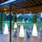 Vysouvací vysoký stůl (H120) a sklo vyráběné v Itálii Viadurini