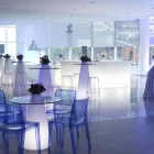 Vysouvací vysoký stůl (H120) a sklo vyráběné v Itálii Viadurini