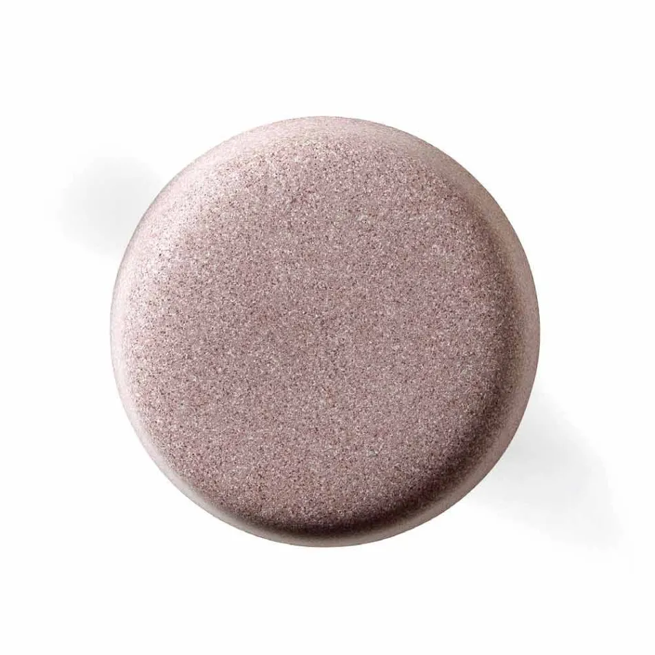 Vysoký kulatý venkovní konferenční stolek z polyethylenu a HPL vyrobený v Itálii - Desmond Viadurini