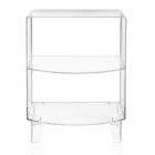 Nízký noční stolek z průhledného plexiskla Made in Italy - Alamain Viadurini