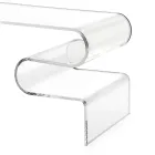 Konferenční stolek Dennis Transparent Plexiglass vyrobený v Itálii Viadurini