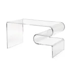 Konferenční stolek Dennis Transparent Plexiglass vyrobený v Itálii Viadurini
