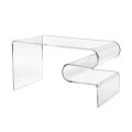 Konferenční stolek Dennis Transparent Plexiglass vyrobený v Itálii