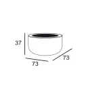 Designový venkovní konferenční stolek z HPL a polyetylenu Made in Italy - Belida Viadurini