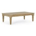 Venkovní konferenční stolek v rustikálním provedení z teakového dřeva, Homemotion - Ronak