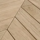 Nízký venkovní teakový konferenční stolek s oválnou deskou, Homemotion - Ricardo Viadurini