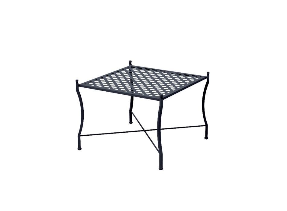 Skládací venkovní konferenční stolek z pozinkované oceli Made in Italy - Selvaggia Viadurini