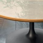 Nízký konferenční stolek z kovu a keramiky různých velikostí – Amereo Viadurini