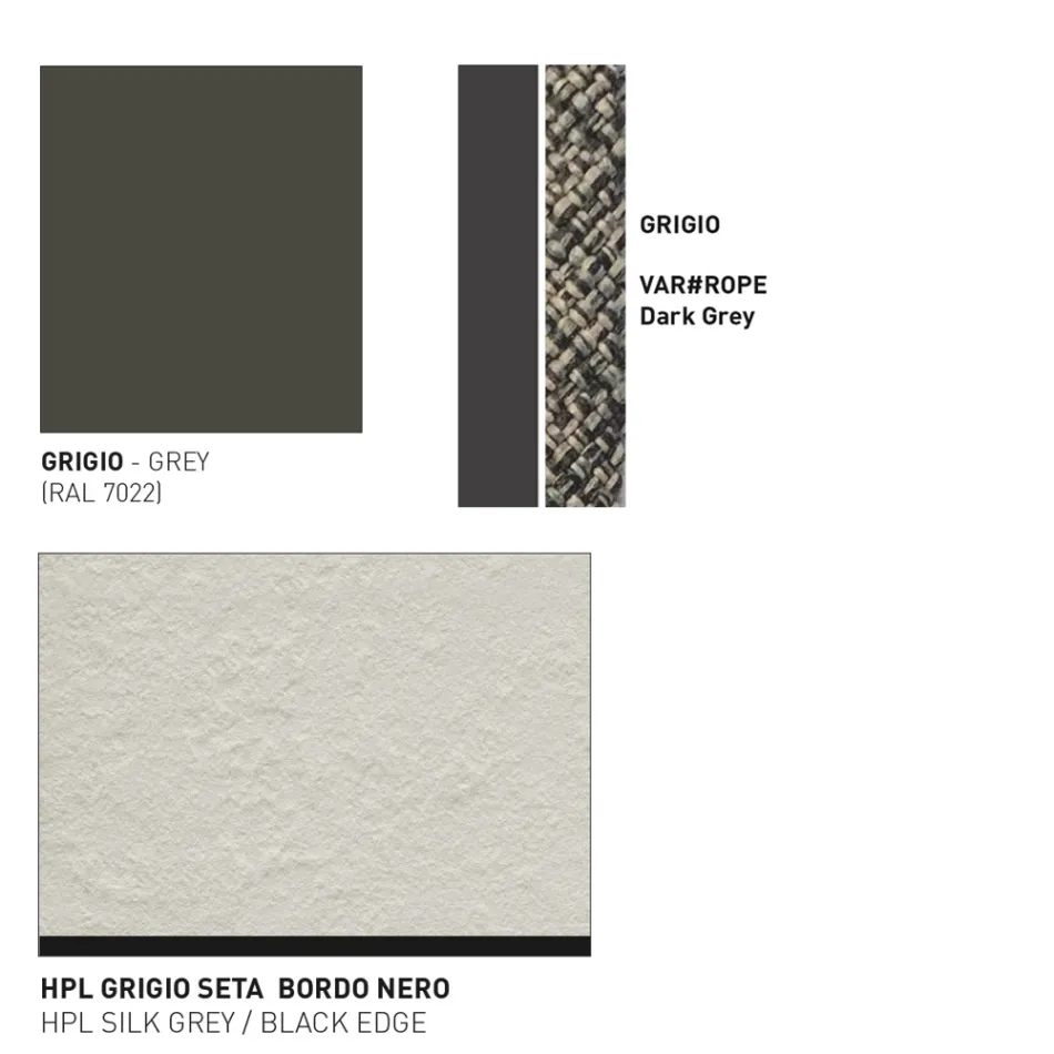 Low Table Top Hpl nebo Ceramic Made in Italy - Emmacross od Varaschin Viadurini